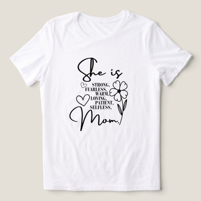 Celebrando a Super-mãe em todas as camisetas do di (Design frontal)