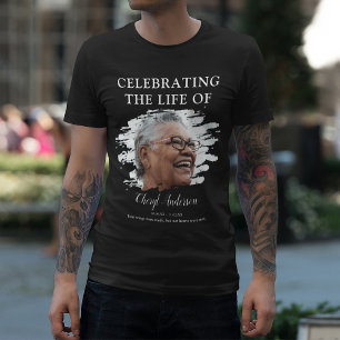 Celebrando a Vida De Camiseta de Memorial Fotogr