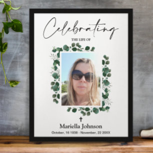 Celebrando a vida Poster do Funeral Verde