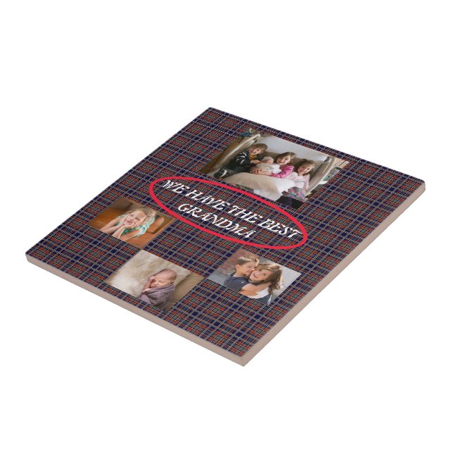 Celebrando Minha Vovó, Xadrez Tartan, Fonte Branca (Lateral)