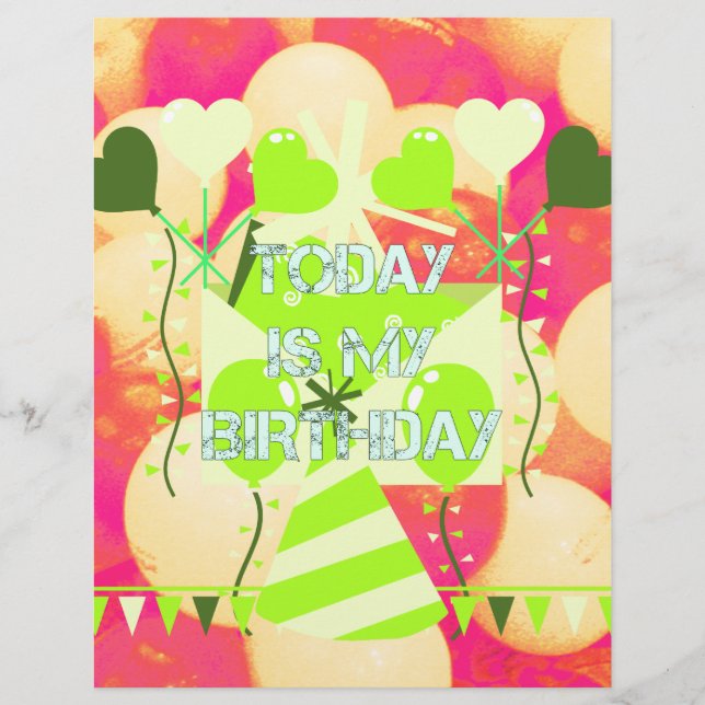 Celebrando Minhas Abençoações Felizes De Aniversár (Frente)