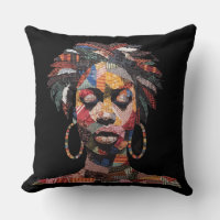 Celebrando Mulheres Negras Coloridas Almofada Deco