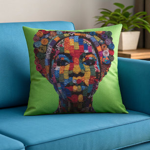 Celebrando Mulheres Negras Coloridas Almofada Deco