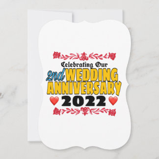 Celebrando nosso segundo de aniversário de casamen