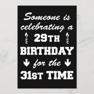 Celebrando o 29º Aniversário, 31º Convite