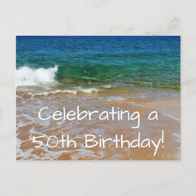 Celebrando o 50º Aniversário do Cartão Postal (Frente)