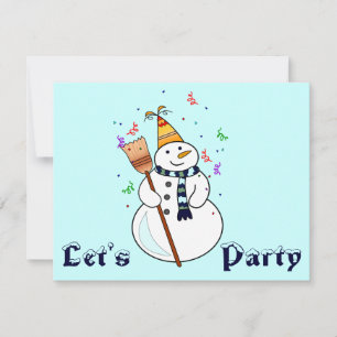 Celebrando o Convite Snowman - Dentro de Vazio
