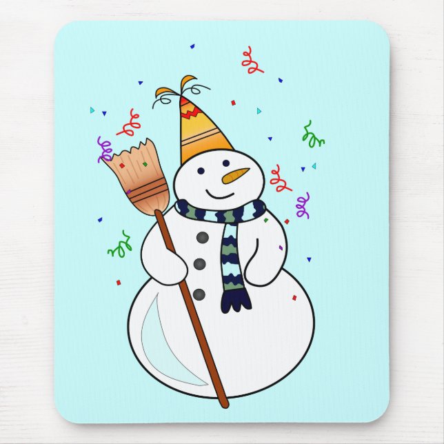 Celebrando Snowman Mousepad (Frente)