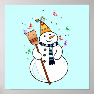 Celebrando Snowman Poster