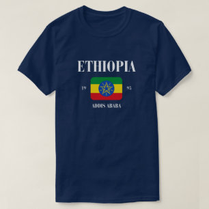 Celebrar a Camisa de Bandeira da Etiópia Cultura