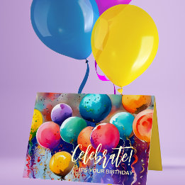 Celebrar! Aniversário de Texto Personalizado ou Qu