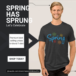 Celebrar Camisa Tripla Unisex do Springtime