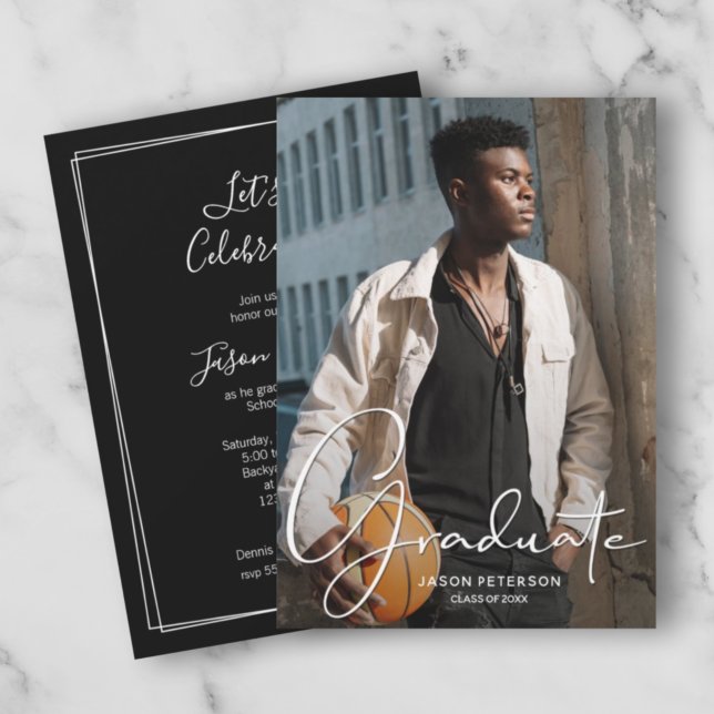 Celebrar Convites de festas de fotos do Formando (Criador carregado)