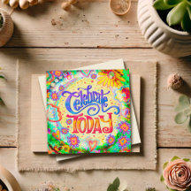 Celebrar Hoje Divertido Aniversário Satisfeito Ins