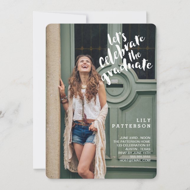 Celebrar o Convite para Festa de formatura do Form (Frente)