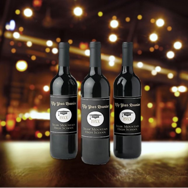 Celebrar! Qualquer ano de rótulo de vinho da Class (Criador carregado)