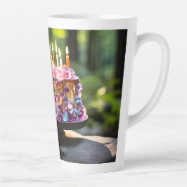 Celebrar vamos! Caneca para café latte