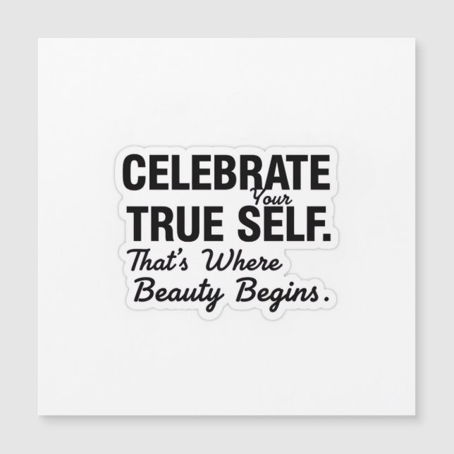 Celebrate True Self Sticker (Frente)