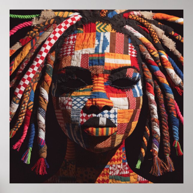 Celebrating Colorful Black Women Poster (Frente)