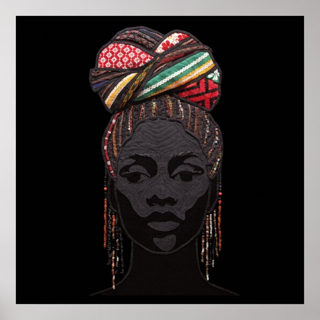 Celebrating Colorful Black Women Poster (Frente)