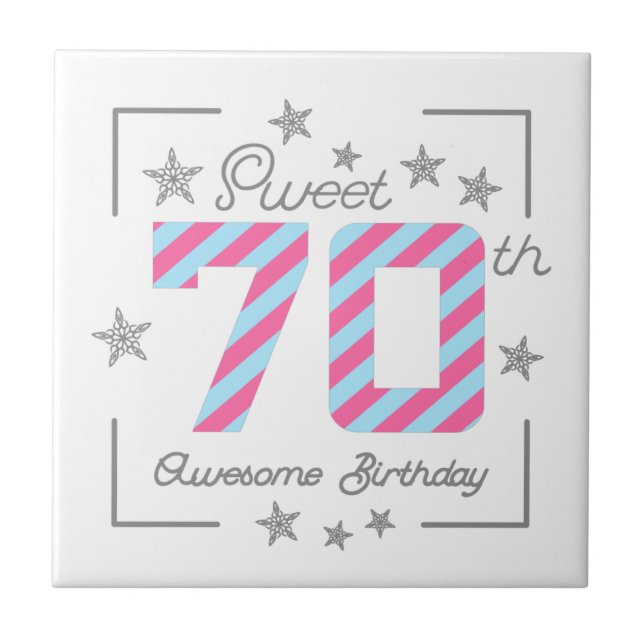 Celebrating Sweet 70th Awesome Birthday (Frente)