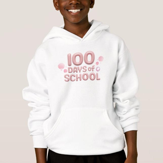 Celebration 100 Days of School Pullover Hoodie (Frente)