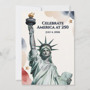 Celebre a América em Convite Patriótico de 250