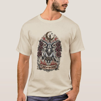 Celebre a Cabra de Fogo Camiseta do Ano Novo Lunar