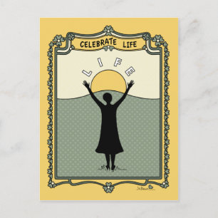 Celebre a Vida C_ Cartão Postal
