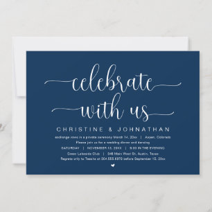 Celebre conosco, Convite de Casamento Íntimo