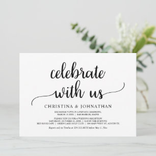 Celebre conosco, Convite de Casamento Rústico Mode