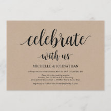 Celebre conosco, convites de casamento Elopement