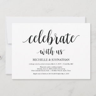 Celebre conosco, convites de casamento Elopement