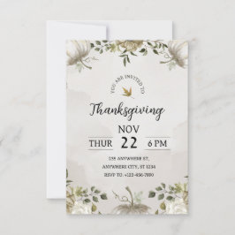 Celebre o Dia de Ação de Graças com nosso convite 