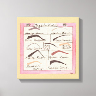 Celebridade sobrancelhas ~ Canvas .75 12x12