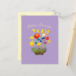 Célébrons ensemble - Convite Floral Vintage