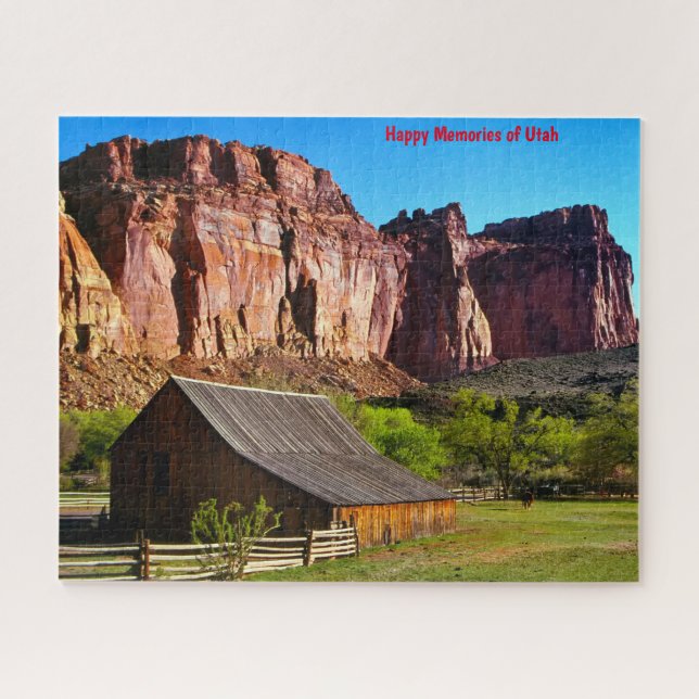 Celeiro da Montanha de Utah. Quebra-cabeça (Horizontal)
