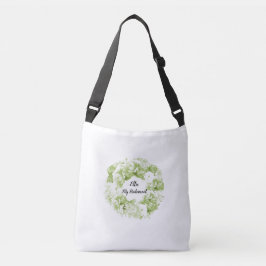 Celeron Verde Floral Wreath Bridesmaid Tote Bag