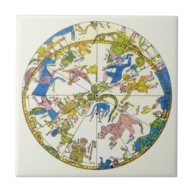 Celeste Vintage, Esfera Árabe, Constelações (Frente)