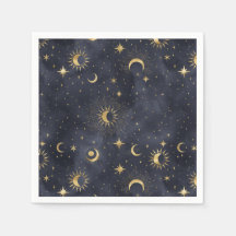 Celestial abstrato da noite dos guardanapos