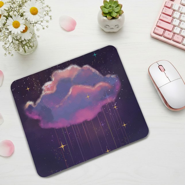 Celestial Dreamy Cloud Art Mouse Pad (Criador carregado)