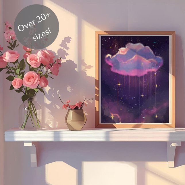 Celestial Dreamy Cloud Art Poster (Criador carregado)