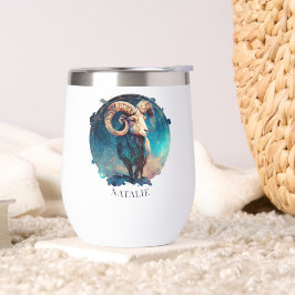 Celestial Fantasy Ram Zodiac Símbolo Galáxia Aries