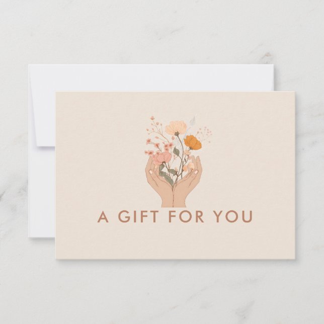 Celestial Floral Salon Business Gift Certificate (Frente)