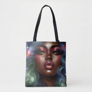 Celestial Melanin Magic Tote Bag