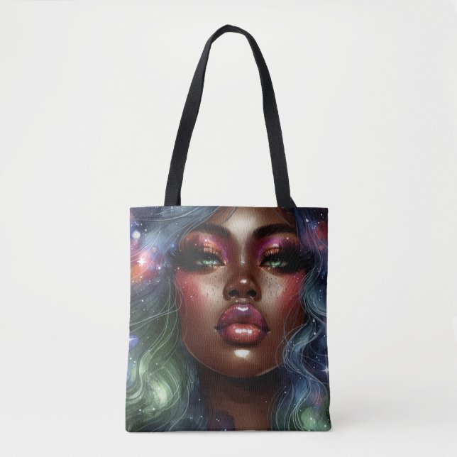 Celestial Melanin Magic Tote Bag (Frente)