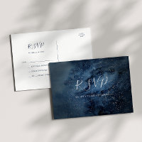 Celestial Night Sky | Cartão postal RSVP de Casame