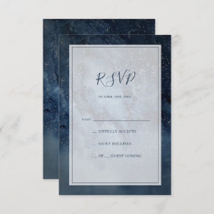 Celestial Night Sky   Com Frame RSVP Card