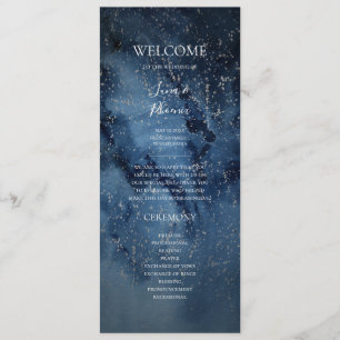 Celestial Night Sky Programa Silver Wedding