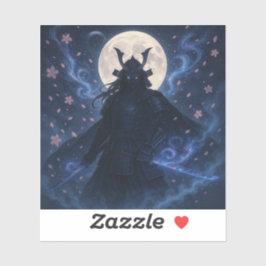 Celestial Samurai Dark Fantasy Anime Vinil adesivo